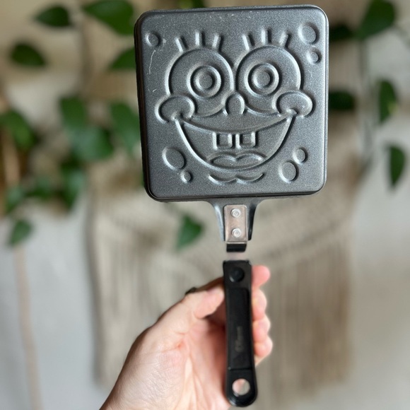Vintage SpongeBob SquarePants Pancake Sandwich Egg Pan Skillet Nonstick Cartoon - Picture 3 of 6